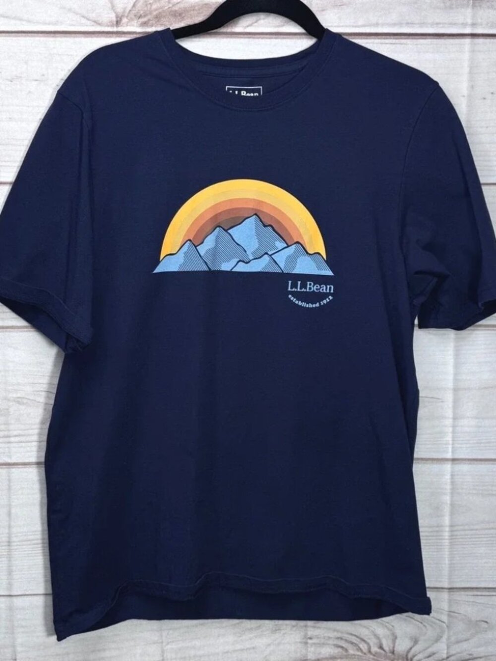LL Bean Mens Blue T-Shirt